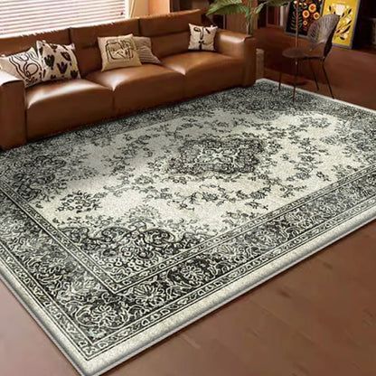 American Retro Style Carpets for Living Room Plush Carpet