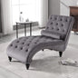 Velvet Chaise Lounge Indoor,Button-Tufted Upholstered with Pillow for Bedroom Living Room,