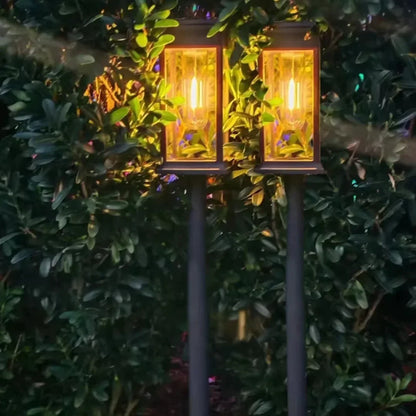 Waterproof LED Solar Lights for Garden Yard Driveway -  Outdoor Landscape Lighting Auto On/Off