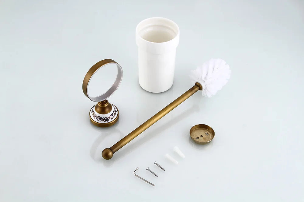 Porcelain Base Bathroom Hardware Set
