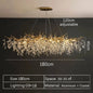 2025 Luxury Gold Crystal LED Chandeliers Living Dining  Lustre Ceiling Pendant Lamps I