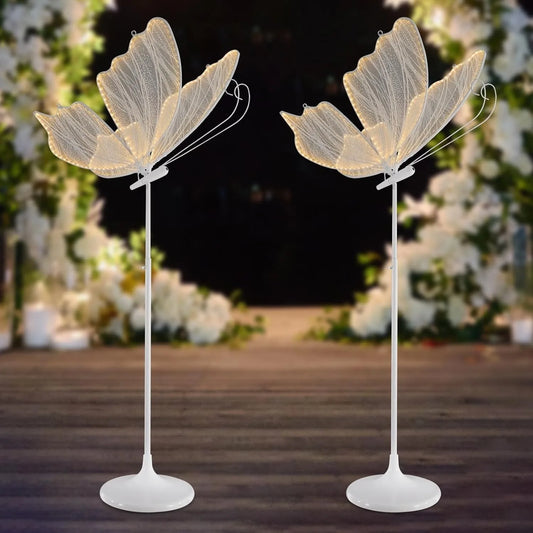 2PCS Wedding Butterfly Floor Lamp LED