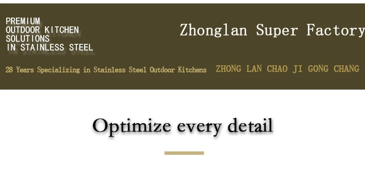 Modern Modular Functional Stainless Steel Outdoor Kitchen Grill Cooktop Sink Fridge LED For Backyard Patio Garden