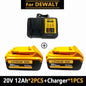 For DeWal Original 20V 12.0Ah MAX Battery Power Tool Replacement For DeWalt 20V 6A 18Volt 20v Battery.