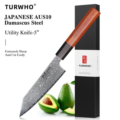 TURWHO Hand Forged Japanese Steel Kitchen Knives