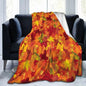 Fall Pumpkin Autumn Blanket Leaves Soft Throw