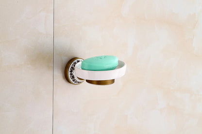 Porcelain Base Bathroom Hardware Set