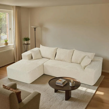 Cloud Sectional Couch with L-Shape Chaise