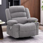 Rocker Recliner Chair with Heat and Massage,360° Swivel  with Cup Holder