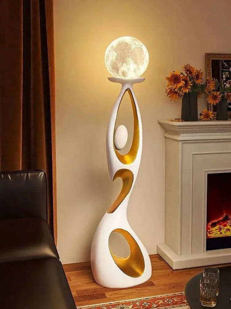 Home Decoration Art Light  Sculpture LED Floor Lamp