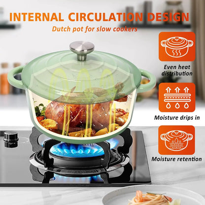 Cast Iron  7 Piece Enamel Cast Iron Set