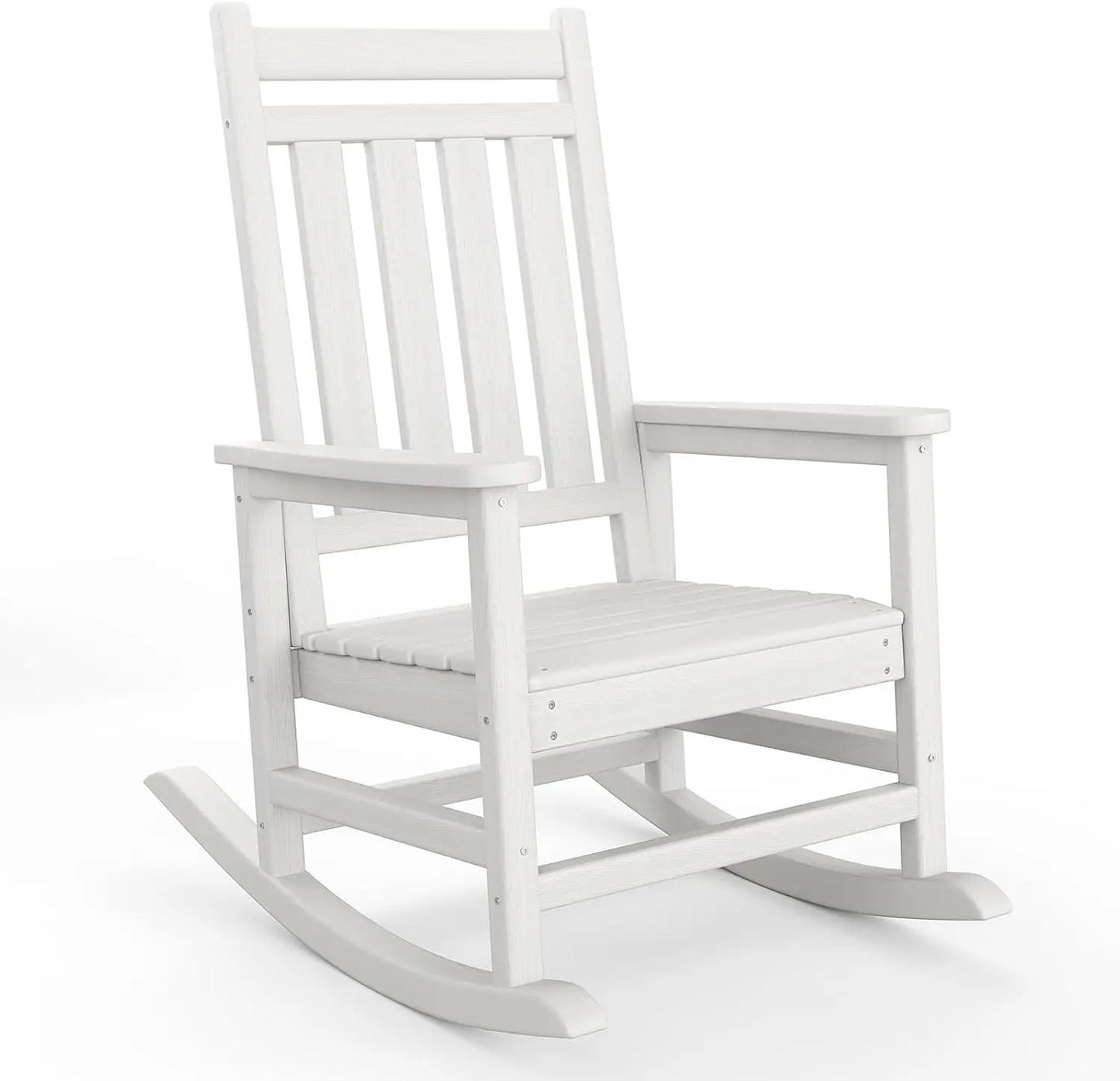 Outdoor Rocking Chair, All-Weather  Patio Rocking Chairs for Adults, 380lbs Weight Capacity, for Porch