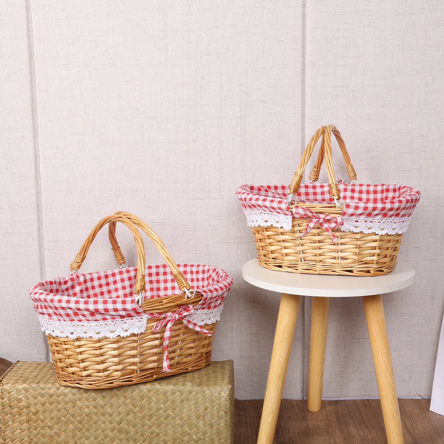 ZK40 Rattan picnic basket,