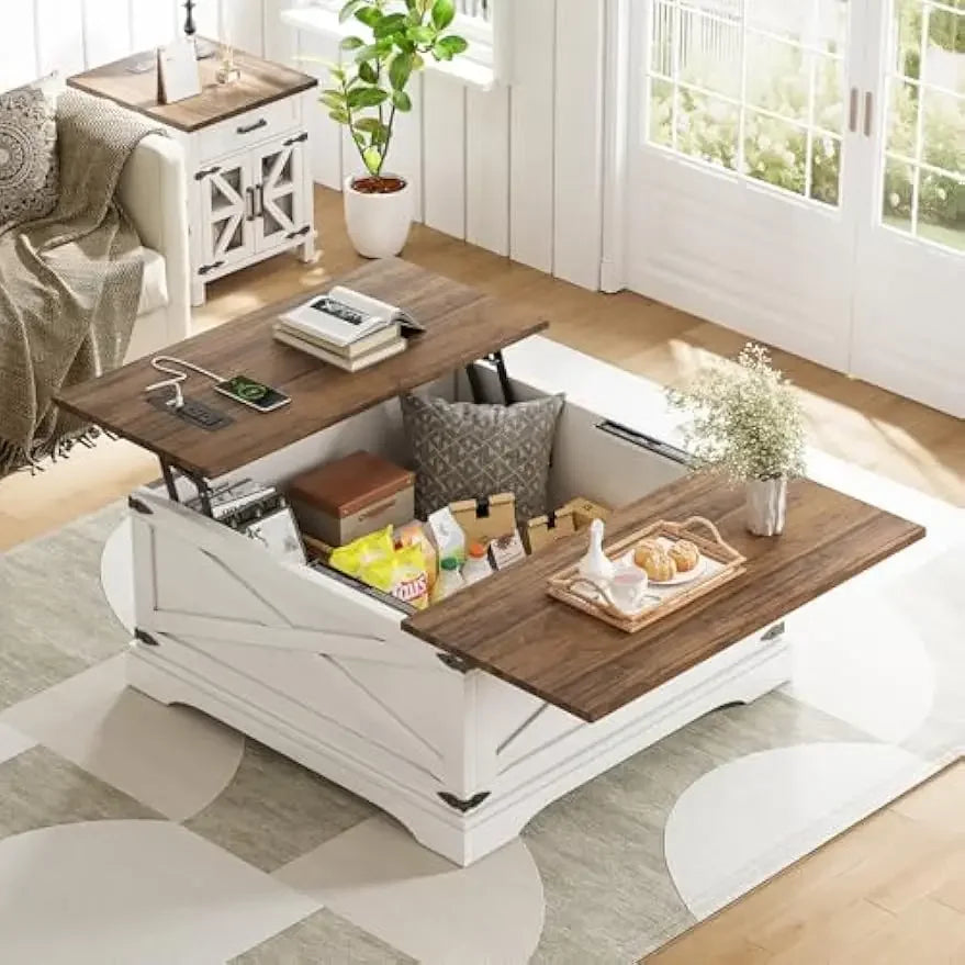 2025-Lift Top Coffee Table with Storage