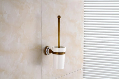 Porcelain Base Bathroom Hardware Set