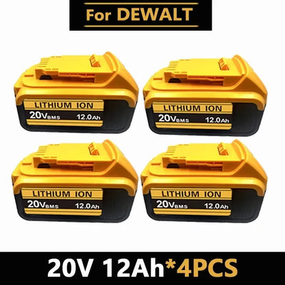 For DeWal Original 20V 12.0Ah MAX Battery Power Tool Replacement For DeWalt 20V 6A 18Volt 20v Battery.