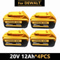 For DeWal Original 20V 12.0Ah MAX Battery Power Tool Replacement For DeWalt 20V 6A 18Volt 20v Battery.