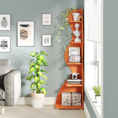 Tribesigns Corner Shelf, Modern 5-Tier Wall