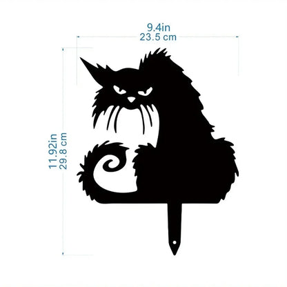 Exclusive Cute Cat Garden Decorative Silhouette -Perfect Outdoor Statues for Garden