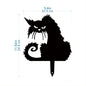 Exclusive Cute Cat Garden Decorative Silhouette -Perfect Outdoor Statues for Garden