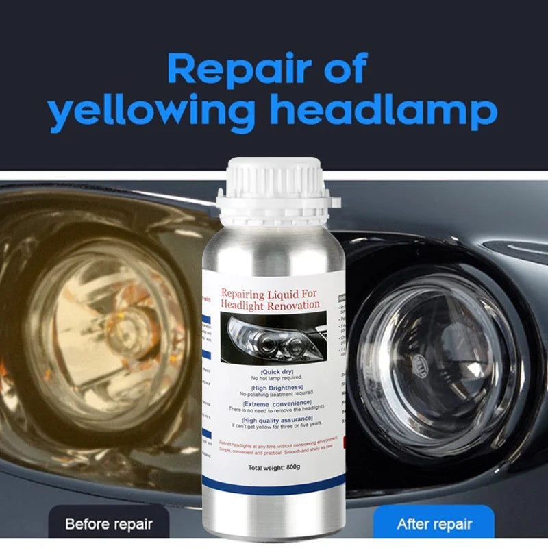 800ML Car Headlights Restoration Liquid Polymer For Headlight Polishing