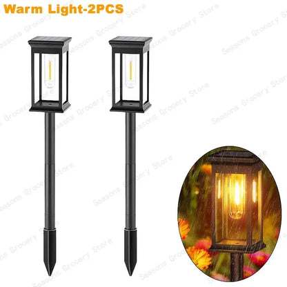Waterproof LED Solar Lights for Garden Yard Driveway -  Outdoor Landscape Lighting Auto On/Off