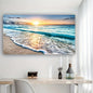 Beach Sunset Wall  Large Landscape Canvas Painting