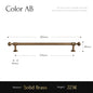 Santaya Brushed Antique Brass Handles Luxury Furniture Hardware