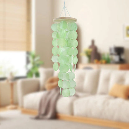 Sea Shell Wind Chimes Decoration 12x45cm for Trees, Fences Lightweight