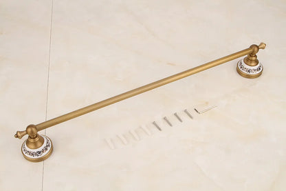 Porcelain Base Bathroom Hardware Set