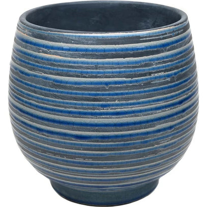 Ceramic Lynlee Planter 10 Inch Round Pot with Drainage Holes W