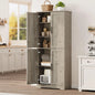 70 Inch Tall Kitchen Pantry Cabinet, Freestanding Storage Cabinet with 4 Doors and Adjustable Shelves,