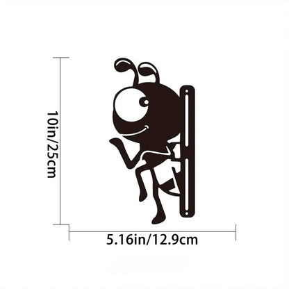 Charming Metal Ants for Garden - Outdoor Yard Ornaments and Lawn Stakes.