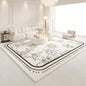 American Retro Carpets for Living Room Thick  Decor Flower Pattern Carpet