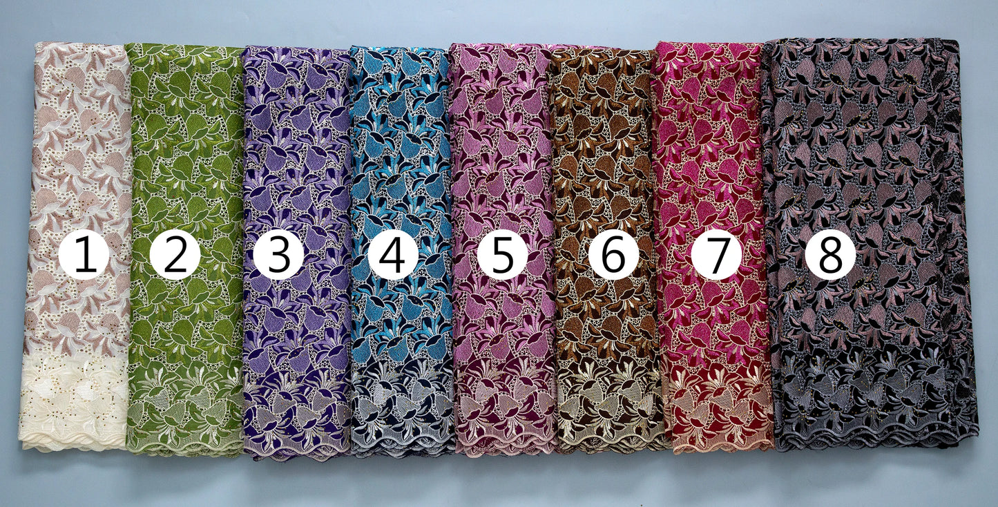 LACE African Nigerian Cotton Lace Fabrics