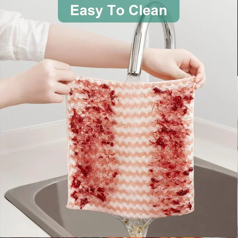 10/40PCS Super Absorbent Dishcloths