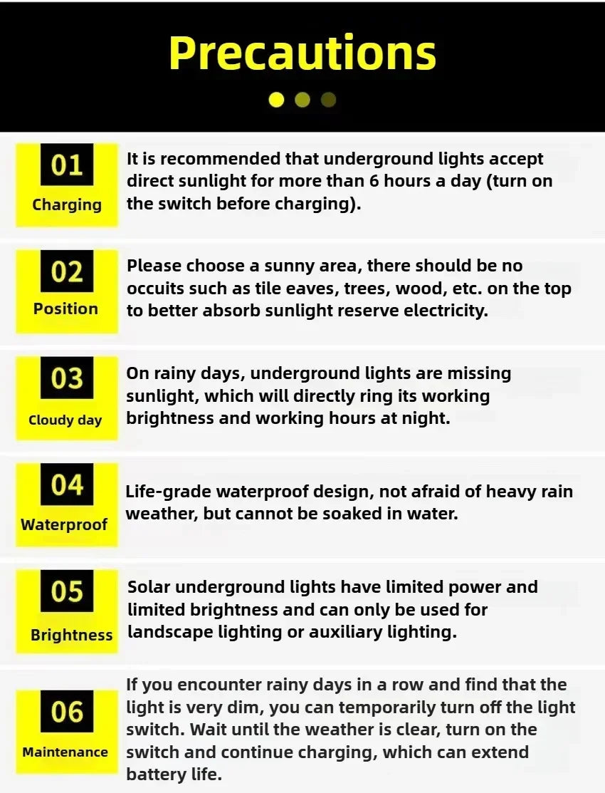 Waterproof LED Solar Lights for Garden Yard Driveway -  Outdoor Landscape Lighting Auto On/Off