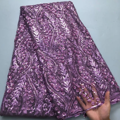 SJD LACE French Mesh Bridal Lace Fabric