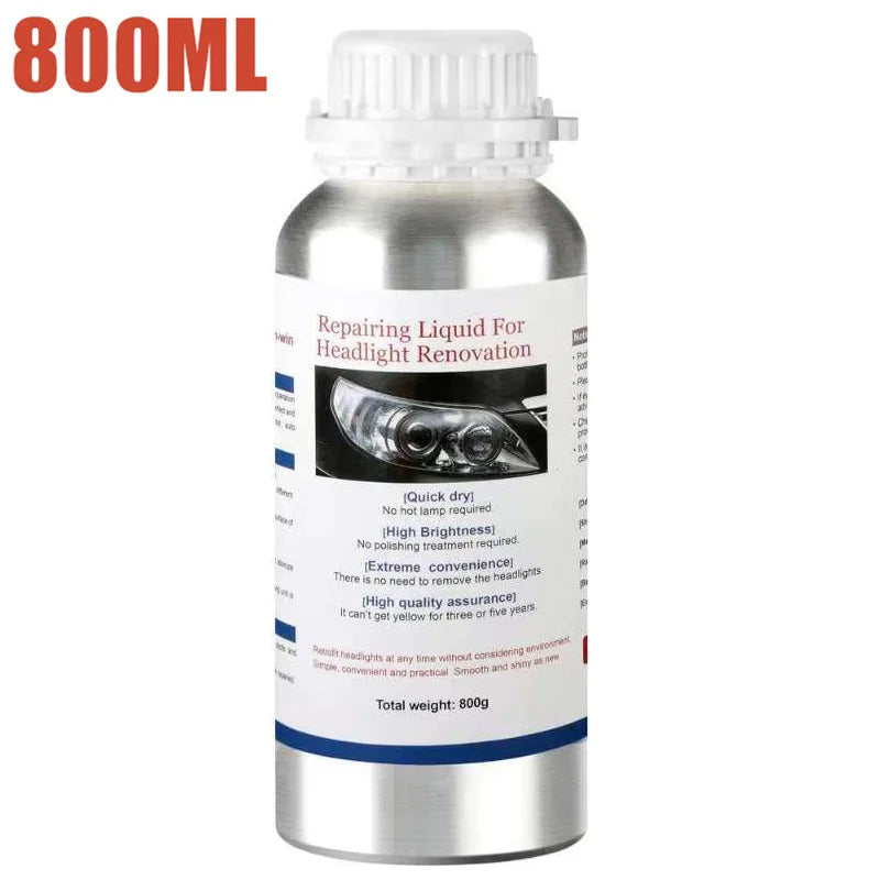 800ML Car Headlights Restoration Liquid Polymer For Headlight Polishing