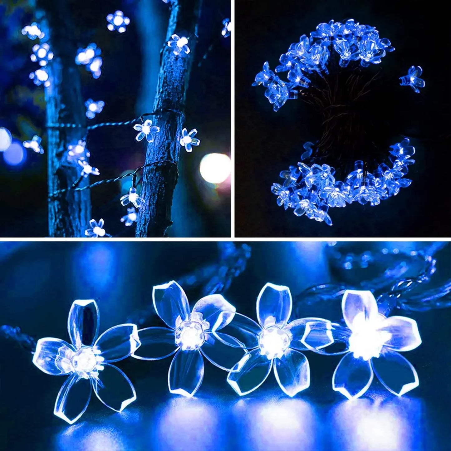 Solar Cherry Garden Blossom Flower Lights