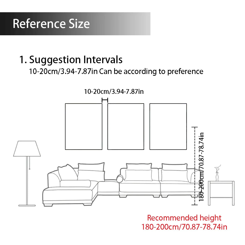 3pcs Eclectic Vintage Christmas Canvas Wall Art