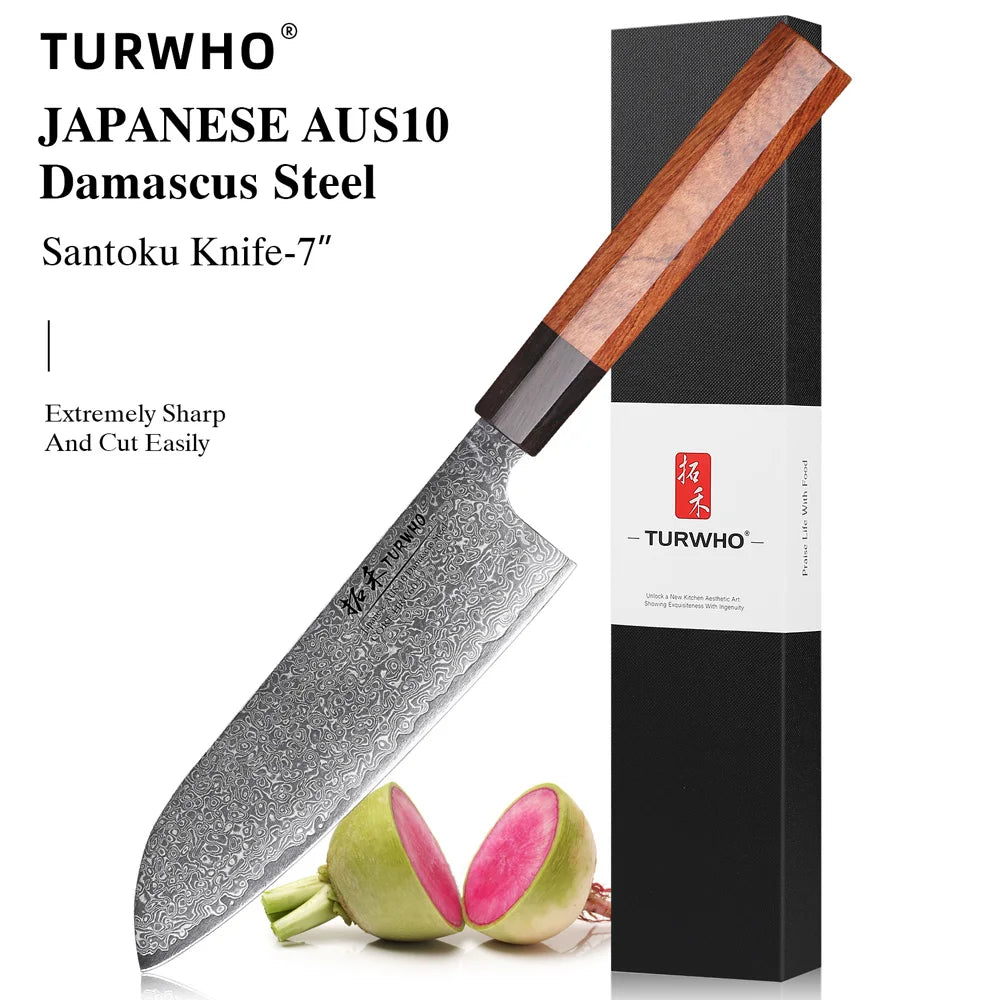TURWHO Hand Forged Japanese Steel Kitchen Knives
