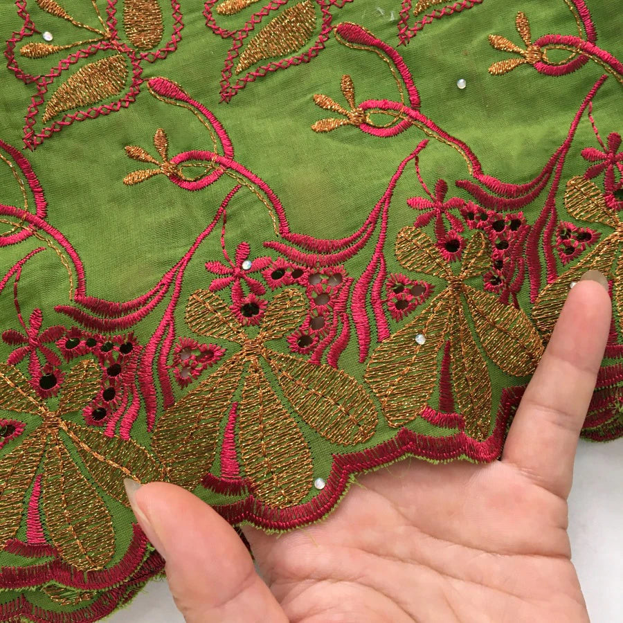 LACE African Nigerian Cotton Lace Fabrics