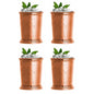 4PCS 550ml 18 Ounces Hammered Copper Plated  Moscow Mule Mug
