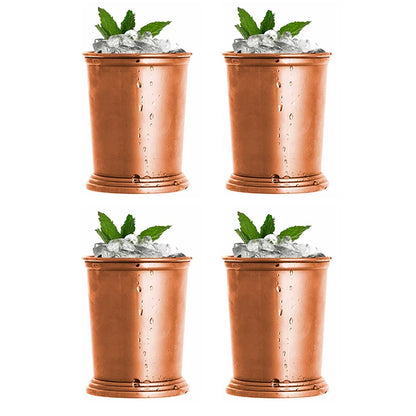 4PCS 550ml 18 Ounces Hammered Copper Plated  Moscow Mule Mug