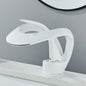 Rozin Luxury Black Basin Faucet Grey Bathroom Waterfall Mixer Tap Brass Deck Mount Modern Style