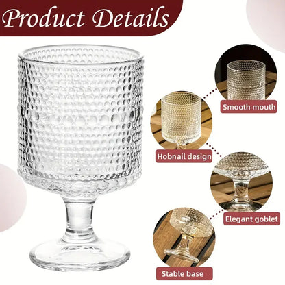 8PCS/Set Vintage Wine Drinking Goblet