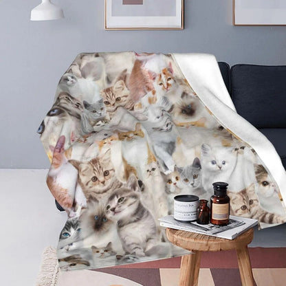 Cute Cat Throw Blanket
