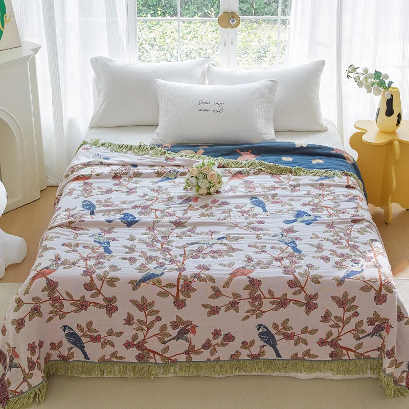 Nordic throw blanket for beds