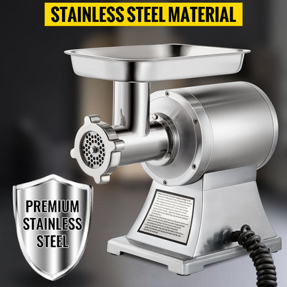 SucceBuy 250Kg/H Electric Meat Mincer Grinder Commercial Kitchen Chopper